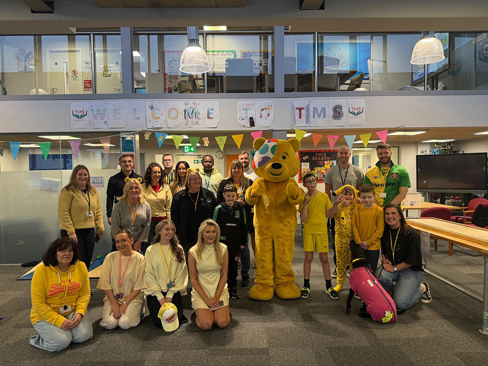 Pudsey Bear visits TMS!